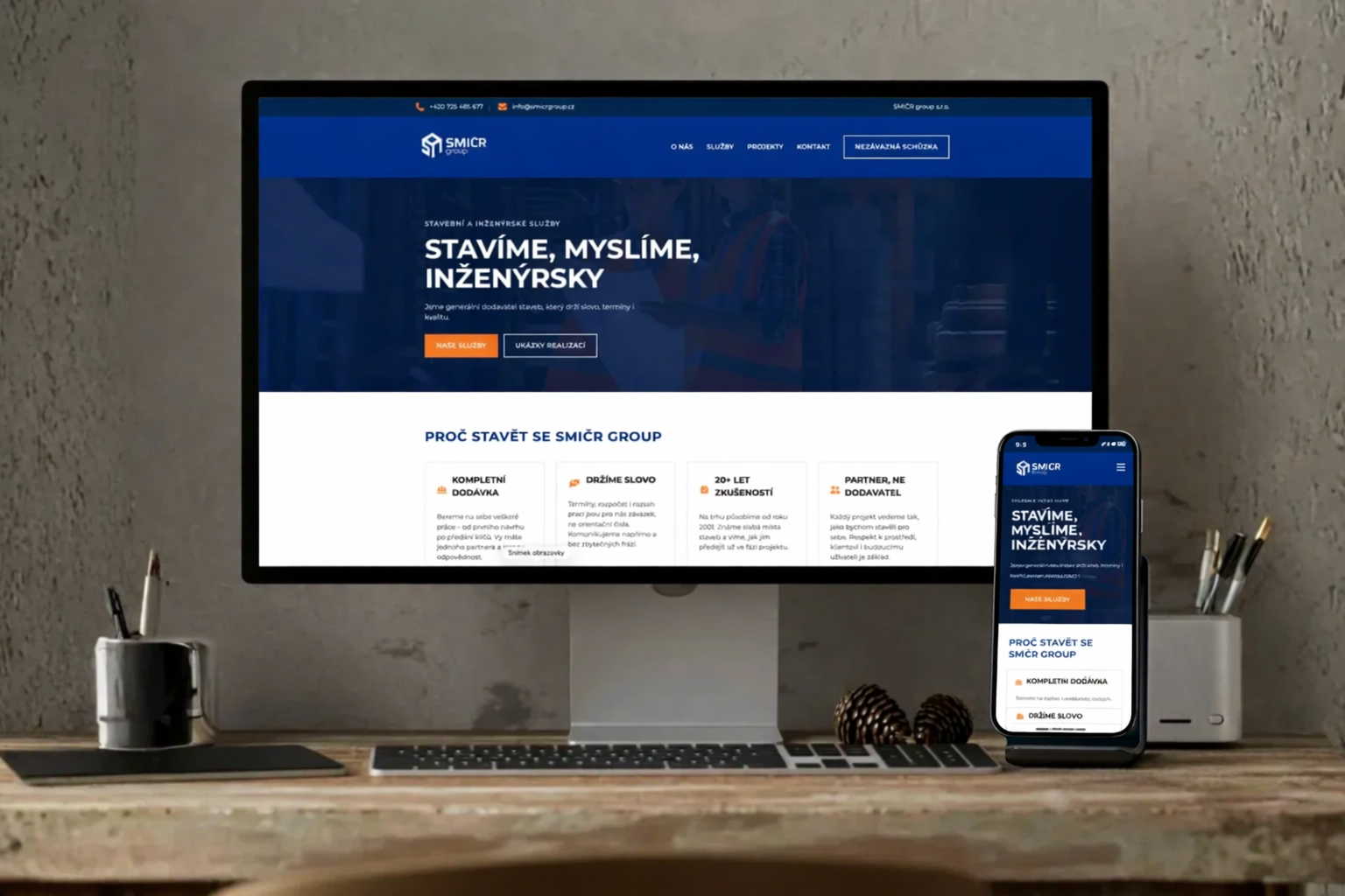 Ukázka webu Standard